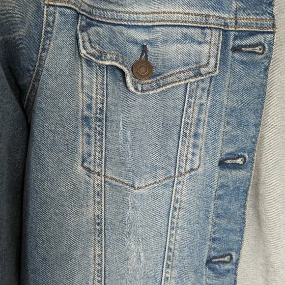 Mavi Light Blue Distressed Denim Jacket - Picture 7 of 10